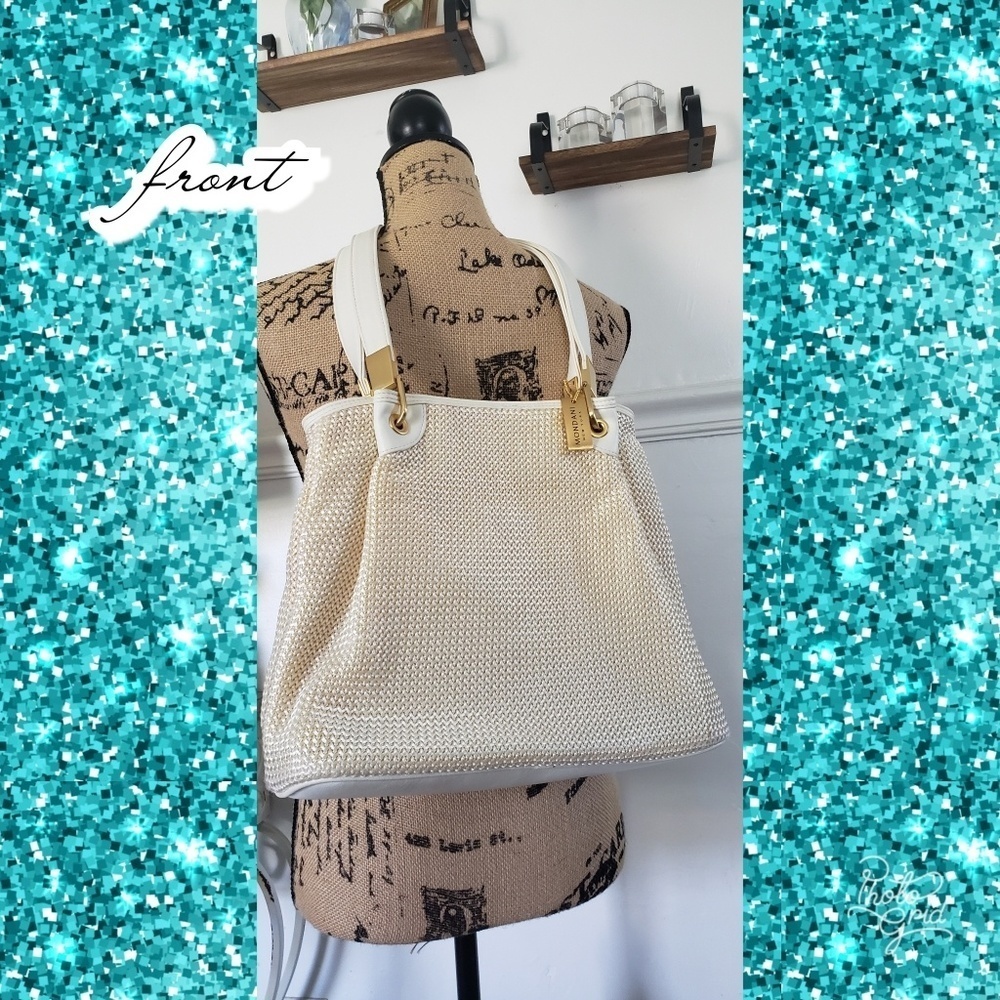 Cream white Mondani New York purse